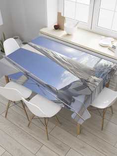 Скатерть прямоугольная JoyArty "Навстречу ветру" из сатена, 180x145 см