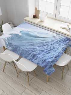Скатерть прямоугольная JoyArty "Морская волна" из оксфорда, 120x145 см