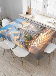 Скатерть прямоугольная JoyArty "Городской трафик" из сатена, 180x145 см