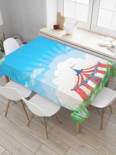 Скатерть прямоугольная JoyArty "Красочный цирковой манеж" из оксфорда, 120x145 см