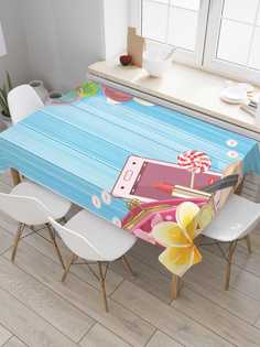 Скатерть прямоугольная JoyArty "Набор модницы" из оксфорда, 120x145 см