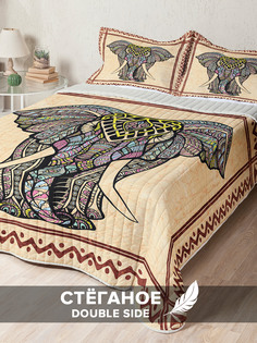 Стеганое покрывало Ambesonne с двумя наволочками 50х70 см с размерами: 240 x 230 см