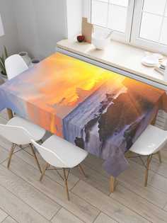 Скатерть прямоугольная JoyArty "Стремительные солнечные лучи" из оксфорда, 120x145 см