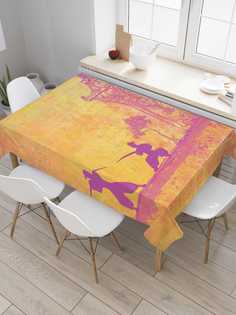 Скатерть прямоугольная JoyArty "Японские самураи" из оксфорда, 120x145 см