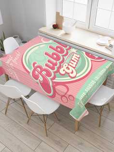 Скатерть прямоугольная JoyArty "Бубл Гум за 1 цент" из оксфорда, 120x145 см