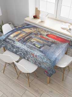 Скатерть прямоугольная JoyArty "Узкие каменные улицы" из оксфорда, 120x145 см