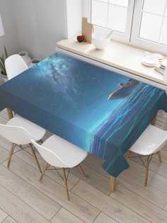 Скатерть прямоугольная JoyArty "Лунная рыбалка" из оксфорда, 120x145 см