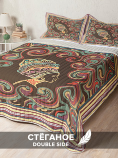 Стеганое покрывало Ambesonne с двумя наволочками 50х70 см с размерами: 240 x 230 см