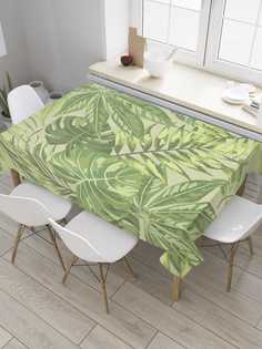 Скатерть прямоугольная JoyArty на кухонный стол "Зелень" из оксфорда, 180x145 см