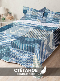 Стеганое покрывало Ambesonne с двумя наволочками 50х70 см с размерами: 240 x 230 см