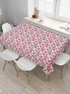 Скатерть прямоугольная JoyArty на кухонный стол "Цвет фуксий" из оксфорда, 120x145 см