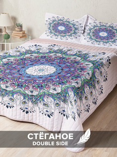 Стеганое покрывало Ambesonne с двумя наволочками 50х70 см с размерами: 240 x 230 см