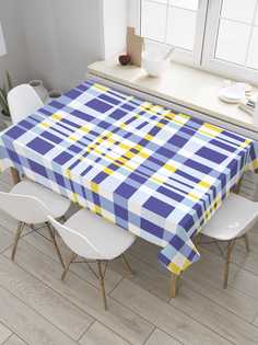Скатерть прямоугольная JoyArty "Абстрактная клетка" из оксфорда, 120x145 см