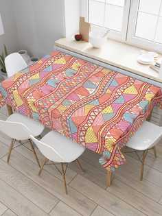 Скатерть прямоугольная JoyArty на кухонный стол "Этника" из оксфорда, 180x145 см