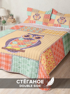 Стеганое покрывало Ambesonne с двумя наволочками 50х70 см с размерами: 240 x 230 см