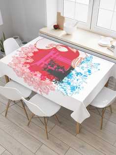 Скатерть прямоугольная JoyArty "Японский символ" из оксфорда, 180x145 см