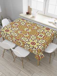 Скатерть прямоугольная JoyArty на кухонный стол "Узоры дудл" из оксфорда, 120x145 см