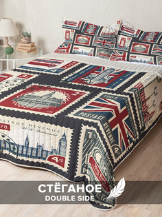 Стеганое покрывало Ambesonne с двумя наволочками 50х70 см с размерами: 240 x 230 см