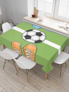 Скатерть прямоугольная JoyArty на кухонный стол "Кто первый" из оксфорда, 120x145 см