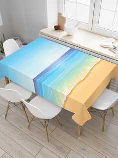 Скатерть прямоугольная JoyArty на кухонный стол "Море зовет" из оксфорда, 120x145 см