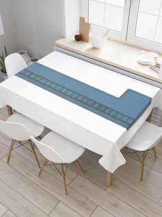 Скатерть прямоугольная JoyArty на кухонный стол "Стильная l" из оксфорда, 180x145 см