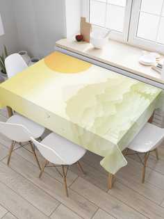 Скатерть прямоугольная JoyArty "Палящее японское солнце" из оксфорда, 120x145 см