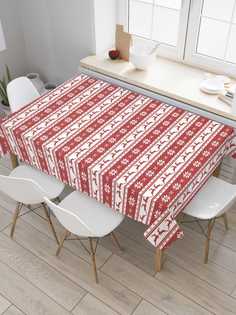 Скатерть прямоугольная JoyArty "Норвежское Рождество" из оксфорда, 180x145 см