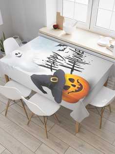 Скатерть прямоугольная JoyArty "Открытка на Хеллоуин" из оксфорда, 180x145 см