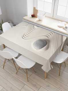 Скатерть прямоугольная JoyArty "Камень в песке" из оксфорда, 180x145 см