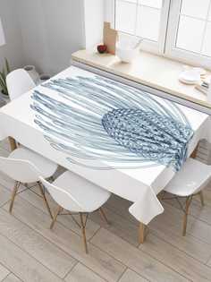 Скатерть прямоугольная JoyArty "Величественный одуванчик" из оксфорда, 180x145 см