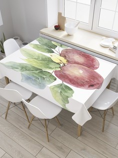 Скатерть прямоугольная JoyArty "Пара зрелых яблок" из оксфорда, 120x145 см