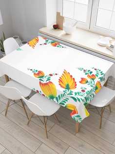 Скатерть прямоугольная JoyArty "Лиственная магия" из оксфорда, 180x145 см