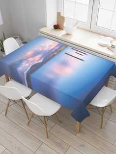 Скатерть прямоугольная JoyArty "Озерные глубины" из оксфорда, 180x145 см