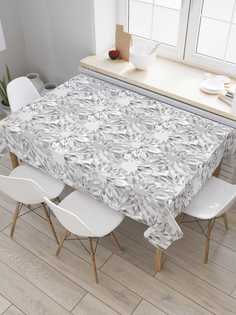 Скатерть прямоугольная JoyArty "Цветочный мрамор" из оксфорда, 180x145 см