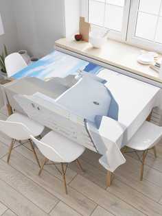 Скатерть прямоугольная JoyArty "Курортный дом" из оксфорда, 180x145 см