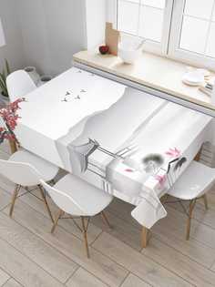 Скатерть прямоугольная JoyArty "Японское озеро" из оксфорда, 180x145 см