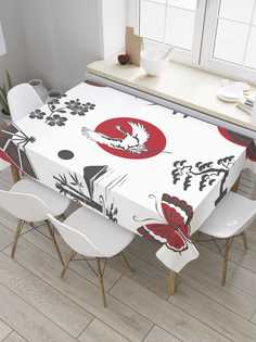 Скатерть прямоугольная JoyArty "Японские мотивы" из оксфорда, 180x145 см