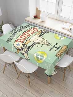 Скатерть прямоугольная JoyArty "Чемпионат по родео" из оксфорда, 180x145 см