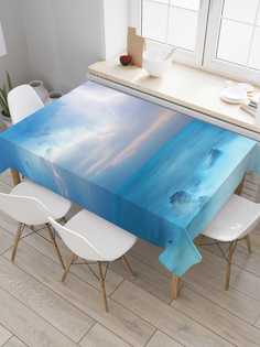 Скатерть прямоугольная JoyArty "Погода злится" из оксфорда, 180x145 см