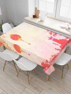 Скатерть прямоугольная JoyArty "Японские огоньки" из оксфорда, 180x145 см