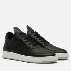 Кеды женские Filling Pieces Low Top Bianco Perforated черные 36 EU