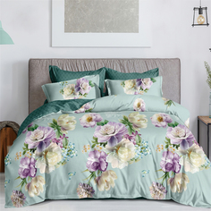 Постельное белье на резинке Mercury Home Весна 2СП Поплин 2 наволочки 50x70