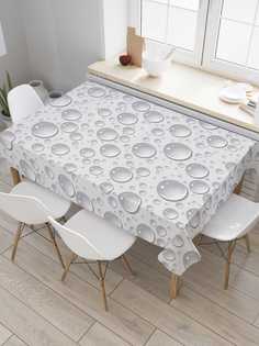 Скатерть прямоугольная JoyArty на кухонный стол "Воздушные пузыри" из оксфорда, 180x145 см