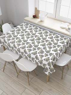 Скатерть прямоугольная JoyArty на кухонный стол "Портрет бульдога" из оксфорда, 180x145 см