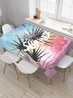 Скатерть прямоугольная JoyArty на кухонный стол "Лето привет" из оксфорда, 180x145 см