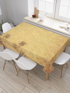 Скатерть прямоугольная JoyArty "Японский бамбук гранж" из оксфорда, 180x145 см