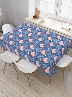 Скатерть прямоугольная JoyArty "Цветочные погремушки" из оксфорда, 180x145 см