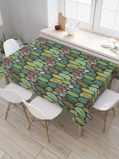 Скатерть прямоугольная JoyArty "Ботаника тропиков" из оксфорда, 180x145 см