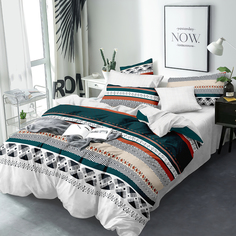 Постельное белье 2.0 макси BRAVO Collection нав.70*70 м.205 рис.4769-1+4767а-1 Гейл