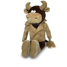 Мягкая игрушка Maxitoys Бык Вова в кожаной куртке 23см MT-MRT022007-23